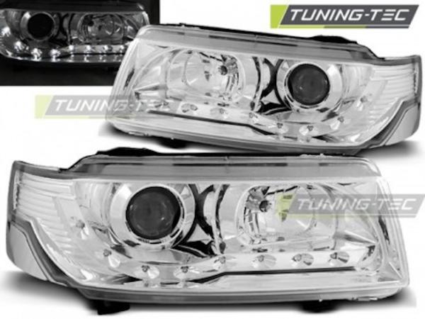 Scheinwerfer LED Tagfahrlicht Optik passend für VW Passat 35i Facelift Bj. 93-97 Chrom