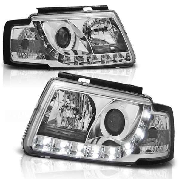 Scheinwerfer DRL LED Tagfahrlicht passend für VW Passat 3B Bj. 96-00 Chrom