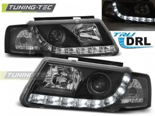 Scheinwerfer DRL LED Tagfahrlicht passend für VW Passat 3B Bj. 96-00 Schwarz
