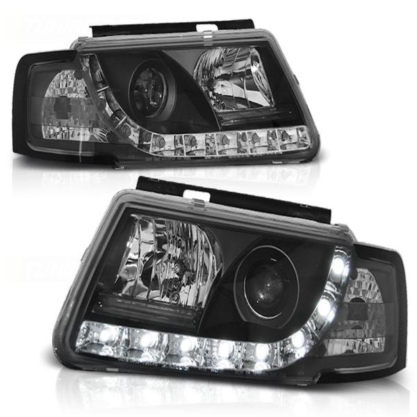Scheinwerfer DRL LED Tagfahrlicht passend für VW Passat 3B Bj. 96-00 Schwarz