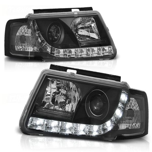 Scheinwerfer DRL LED Tagfahrlicht passend für VW Passat 3B Bj. 96-00 Schwarz