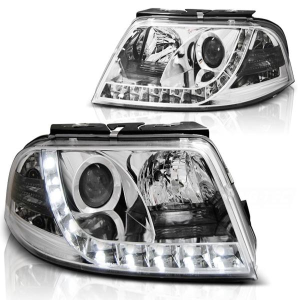 Scheinwerfer DRL LED Tagfahrlicht passend für VW Passat 3BG Bj. 00-05 Chrom
