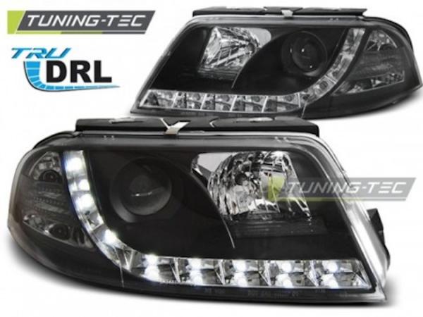 Scheinwerfer DRL LED Tagfahrlicht passend für VW Passat 3BG Bj. 00-05 Schwarz