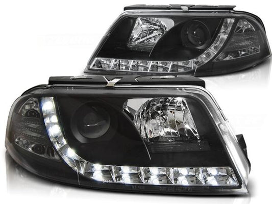 Scheinwerfer DRL LED Tagfahrlicht passend für VW Passat 3BG Bj. 00-05 Schwarz