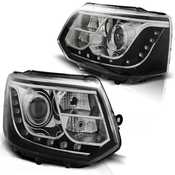 Scheinwerfer DRL LED Tagfahrlicht passend für VW T5 GP Facelift Bj. 10-15 Chrom