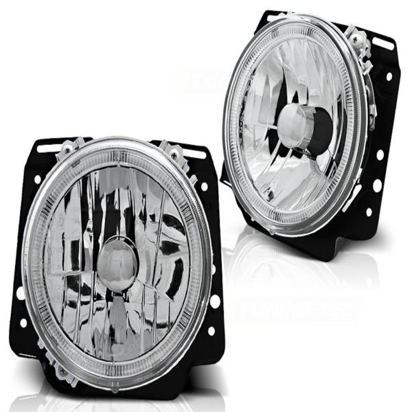 Scheinwerfer Angel Eyes passend für VW Golf 2 Bj. 83-92 Chrom