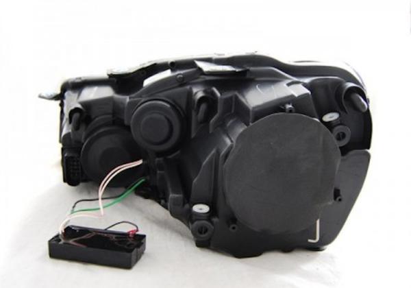 Scheinwerfer DRL LED Tagfahrlicht passend für VW Golf 6 Bj. 08-13 Schwarz Single DRL