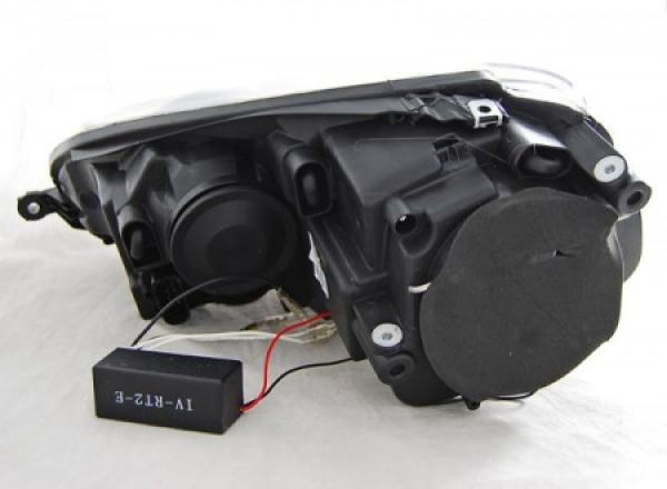 Scheinwerfer CCFL Angel Eyes passend für VW Golf 5 Jetta 5 Bj. 03-10 Chrom