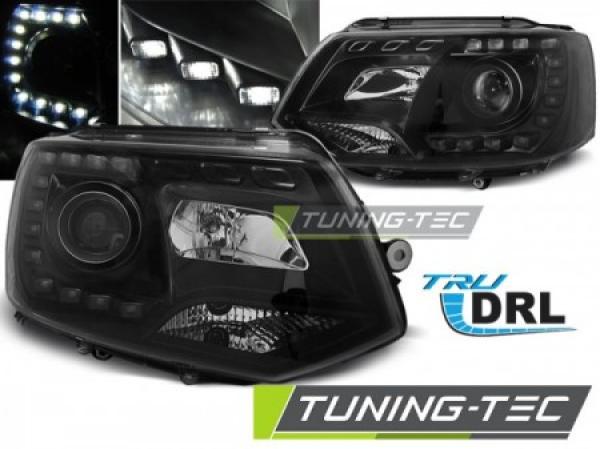 Scheinwerfer DRL LED Tagfahrlicht passend für VW T5 GP Facelift Bj. 10-15 Schwarz