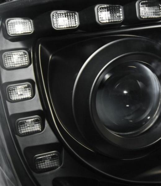 Scheinwerfer DRL LED Tagfahrlicht passend für VW T5 GP Facelift Bj. 10-15 Schwarz