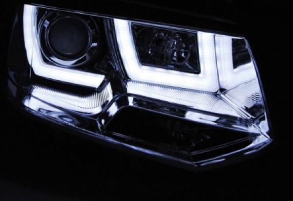 Scheinwerfer DRL LED Tagfahrlicht passend für VW T5 GP Facelift Bj. 10-15 Chrom