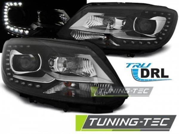 Scheinwerfer DRL LED Tagfahrlicht passend für VW Touran 1T3 / Caddy 3 Bj. 10-15 Schwarz