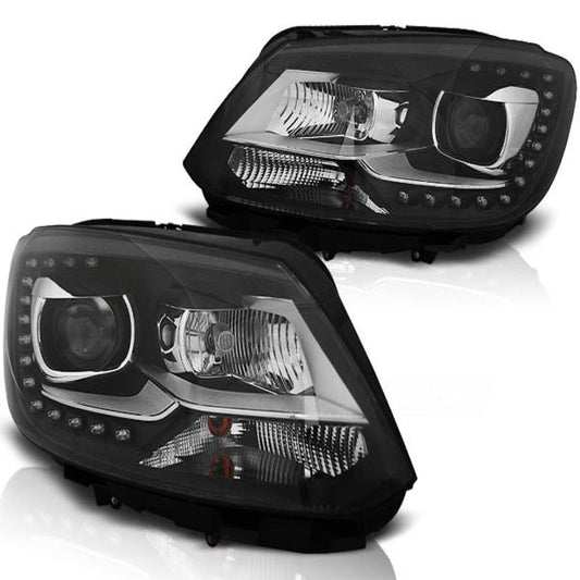 Scheinwerfer DRL LED Tagfahrlicht passend für VW Touran 1T3 / Caddy 3 Bj. 10-15 Schwarz