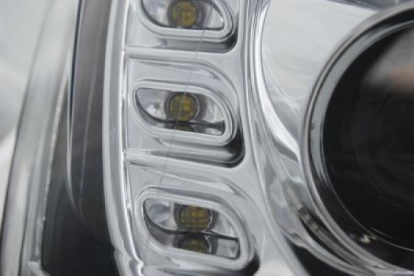 Scheinwerfer DRL LED Tagfahrlicht passend für VW Jetta 6 Bj. 11-18 Chrom LTI