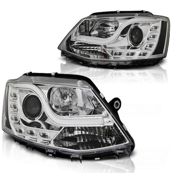 Scheinwerfer DRL LED Tagfahrlicht passend für VW Jetta 6 Bj. 11-18 Chrom LTI