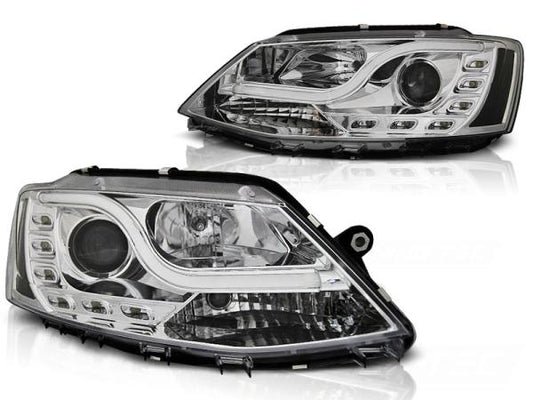 Scheinwerfer DRL LED Tagfahrlicht passend für VW Jetta 6 Bj. 11-18 Chrom LTI
