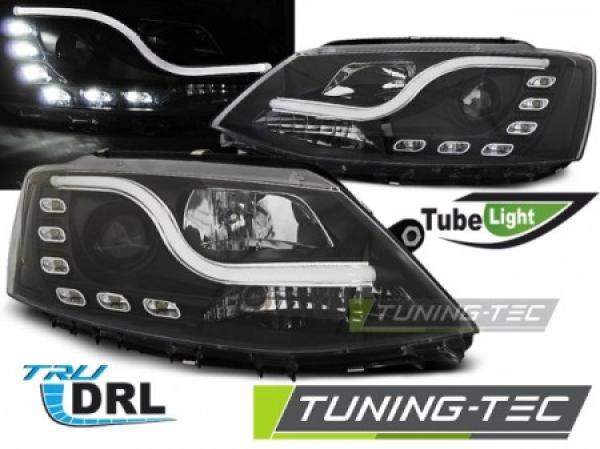 Scheinwerfer DRL LED Tagfahrlicht passend für VW Jetta 6 Bj. 11-18 Schwarz LTI