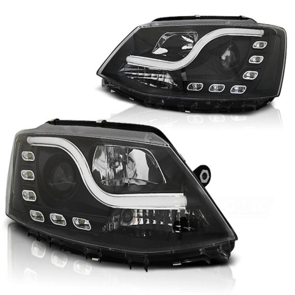 Scheinwerfer DRL LED Tagfahrlicht passend für VW Jetta 6 Bj. 11-18 Schwarz LTI