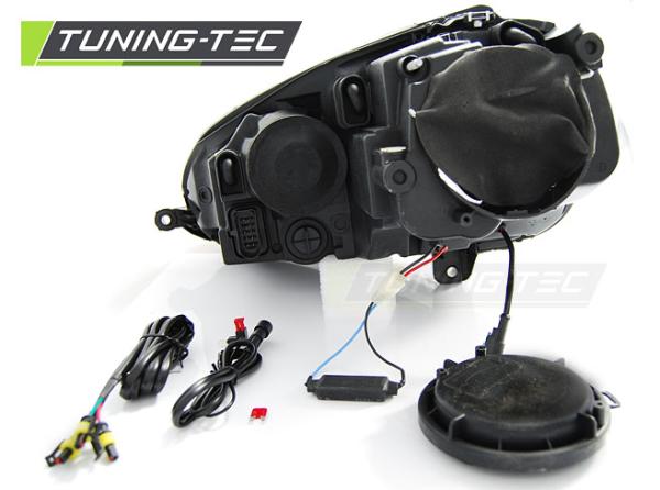 LED Tagfahrlicht Scheinwerfer passend für VW Golf 5 03-09 im Golf 6 Design