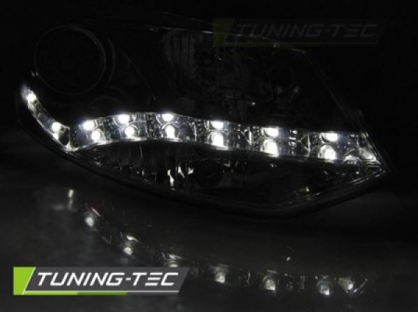 Scheinwerfer DRL LED Tagfahrlicht passend für VW Polo 6R 6C Bj. 09-17 Chrom