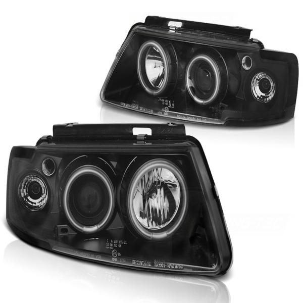 Scheinwerfer CCFL Angel Eyes passend für VW Passat 3B Bj. 96-00 Schwarz