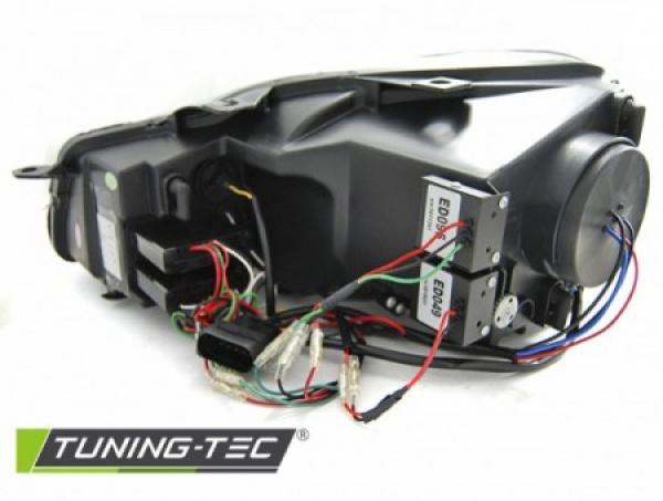 Scheinwerfer U-Tube LED Tagfahrlicht passend für VW Golf 6 Bj. 08-13 Schwarz Rot Edition