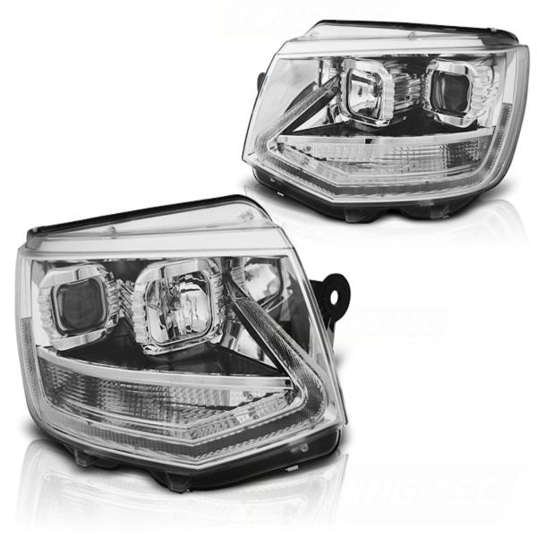 Scheinwerfer DRL LED Tagfahrlicht passend für VW T6 Bj. 15-19 Chrom