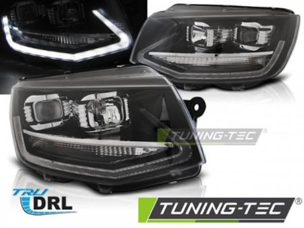 Scheinwerfer DRL LED Tagfahrlicht passend für VW T6 Bj. 15-19 Schwarz