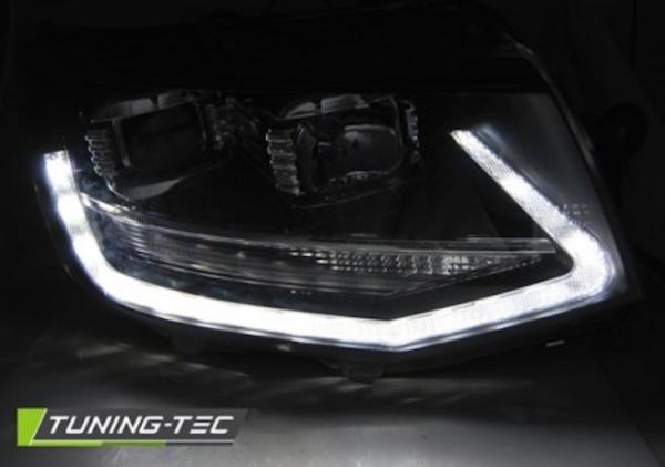 Scheinwerfer DRL LED Tagfahrlicht passend für VW T6 Bj. 15-19 Schwarz