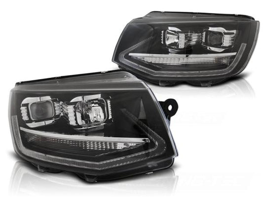 Scheinwerfer DRL LED Tagfahrlicht passend für VW T6 Bj. 15-19 Schwarz