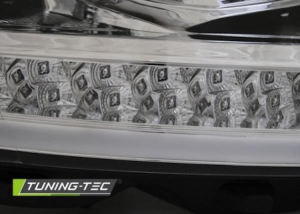 Scheinwerfer DRL LED Tagfahrlicht passend für VW T6 Bj. 15-19 Chrom mit LED Blinker LTI