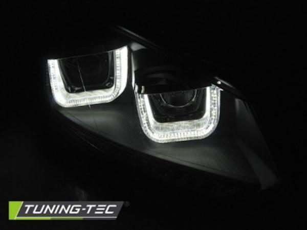 Scheinwerfer DRL LED Tagfahrlicht passend für VW Golf 6 08-13 Schwarz mit dynamischen Blinker