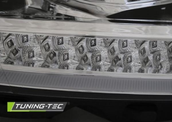 Scheinwerfer DRL LED Tagfahrlicht passend für VW T6 Bj. 15-19 Chrom mit dynamischen LED Blinker