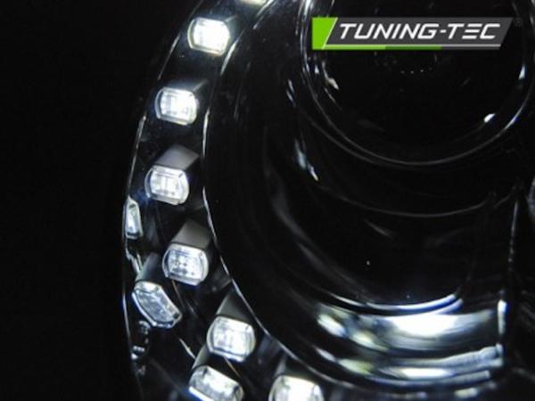 Scheinwerfer LED Tagfahrlicht Optik passend für VW New Beetle 9C Facelift 05-10 Chrom