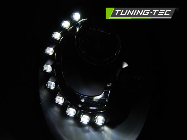 Scheinwerfer LED Tagfahrlicht Optik passend für VW New Beetle 9C Facelift 05-10 Schwarz