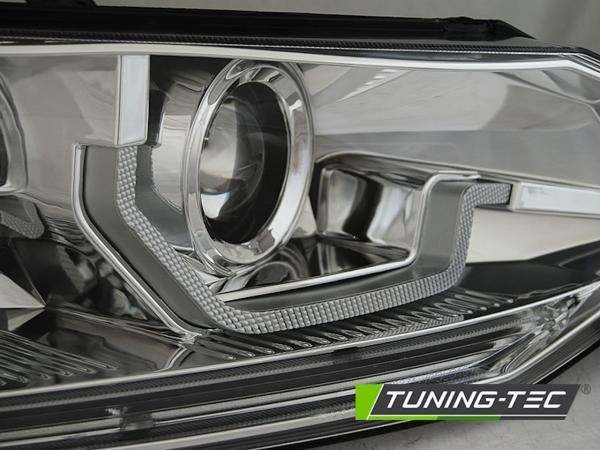 Scheinwerfer passend für VW Polo VI 2G Bj. 2017- Chrom mit dynamischem Blinker