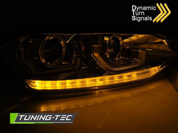 Scheinwerfer passend für VW Polo VI 2G Bj. 2017- Chrom mit dynamischem Blinker