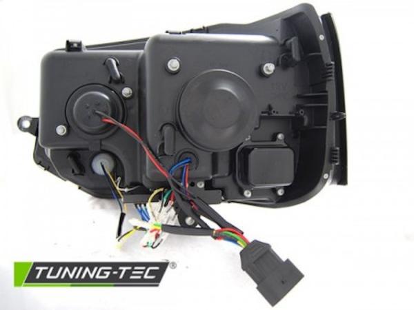 Scheinwerfer DRL LED Tagfahrlicht passend für VW T5 GP Facelift 10-15 Chrom im T6 Design