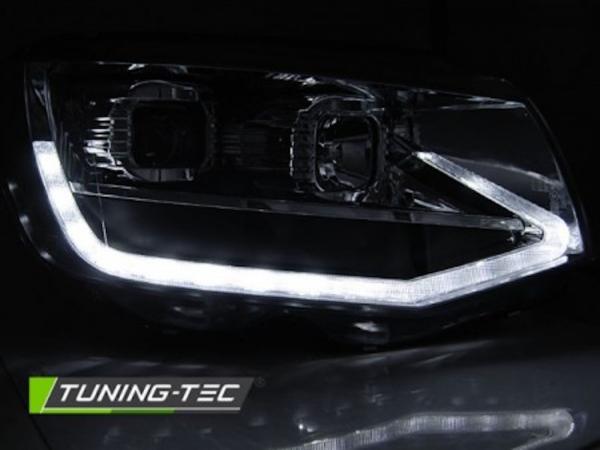 Scheinwerfer DRL LED Tagfahrlicht passend für VW T6 Bj. 15-19 Chrom mit dynamischen LED Blinker
