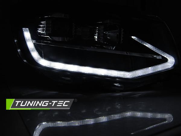 Scheinwerfer DRL LED Tagfahrlicht passend für VW T6 15-19 Dynamischer Blinker Schwarz