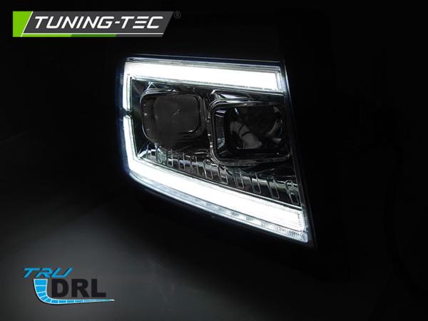LED Tagfahrlicht Scheinwerfer passend für VW Crafter II ab 2017 chrom dynamische Blinker