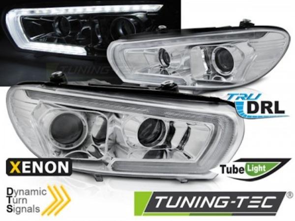 Xenon Scheinwerfer LED Tagfahrlicht passend für VW Scirocco 3  08- Chrom dynamischen Blinker