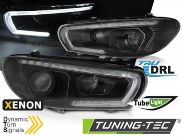 Xenon Scheinwerfer LED Tagfahrlicht passend für VW Scirocco 3  08- Schwarz dynamischen Blinker