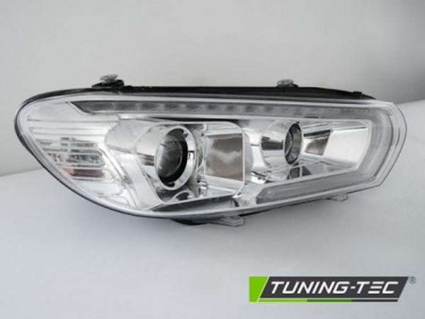 Scheinwerfer LED Tagfahrlicht passend für VW Scirocco 3 14-17 Chrom mit dynamischen Blinker
