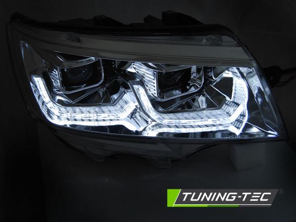 Scheinwerfer DRL LED Tagfahrlicht Lightbar passend für VW T6.1 Bus Bj. 2019- chrom