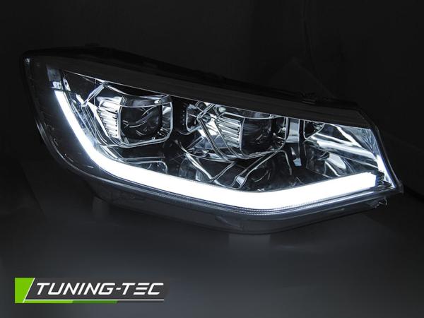 LED Tagfahrlicht Scheinwerfer passend für VW Caddy V/5 (SB) 20+ chrom dynamische Blinker