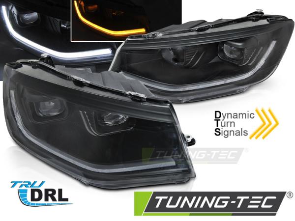 LED Tagfahrlicht Scheinwerfer passend für VW Caddy V/5 (SB) 20+ schwarz dynamische Blinker