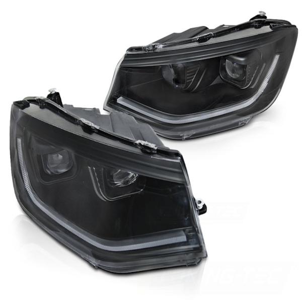 LED Tagfahrlicht Scheinwerfer passend für VW Caddy V/5 (SB) 20+ schwarz dynamische Blinker