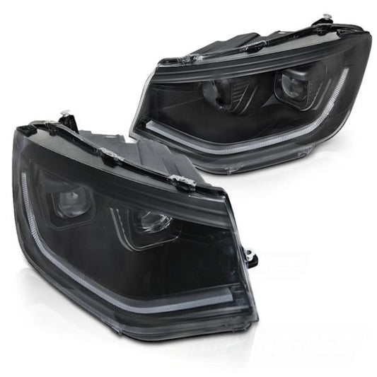LED Tagfahrlicht Scheinwerfer passend für VW Caddy V/5 (SB) 20+ schwarz dynamische Blinker