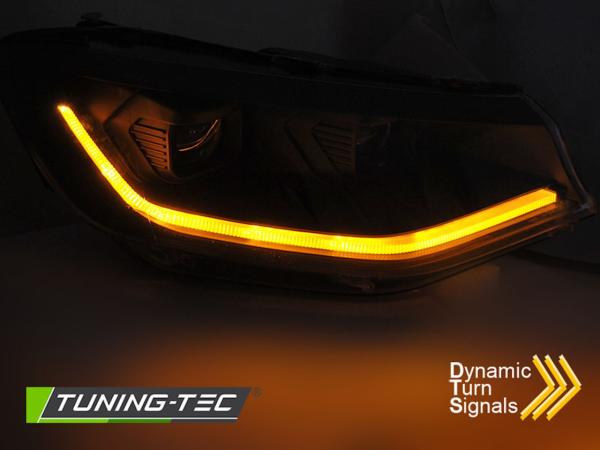 Voll LED Scheinwerfer Tagfahrlicht passend für VW Caddy V 5 Bj. 2020- Black dynamische Blinker